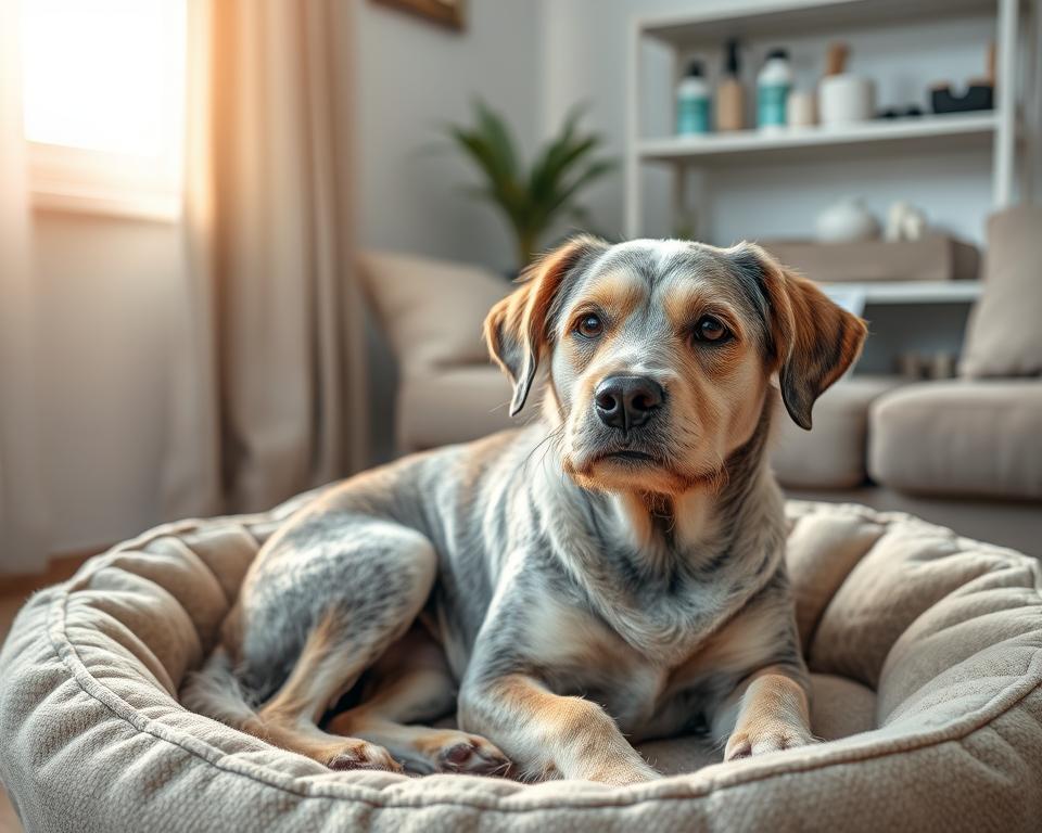 sucha skóra u starszego psa