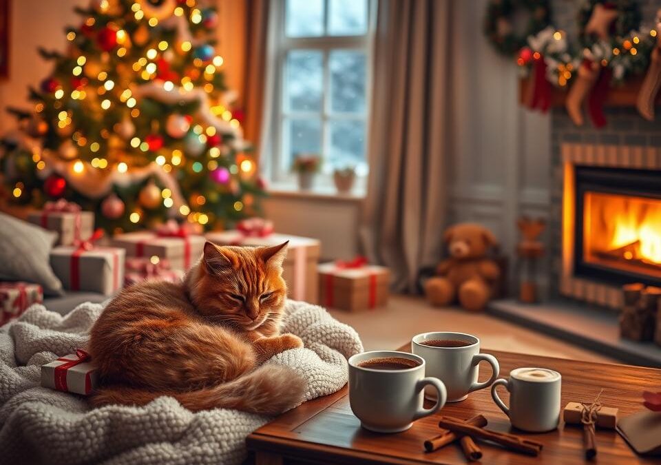 Świąteczne historie o kotach – wzruszające chwile