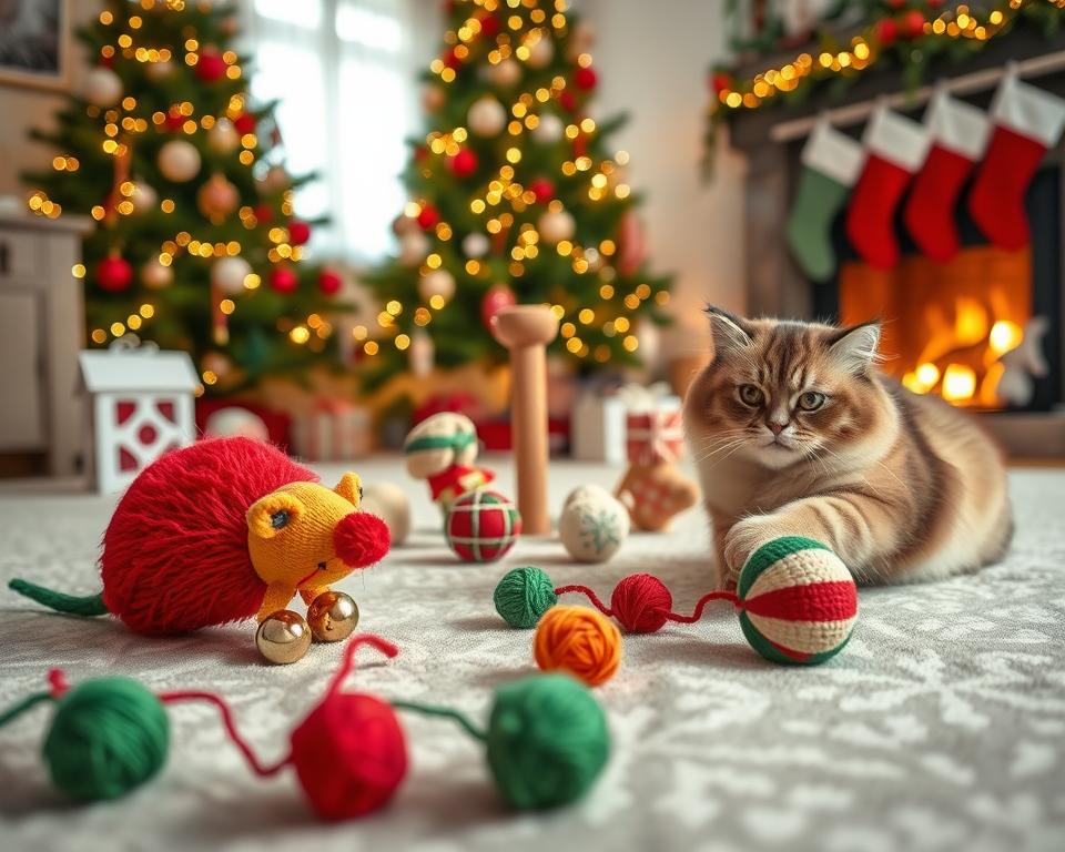 świąteczna zabawka dla kota