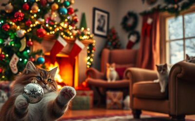 Blog o kotach 21 Ozdoby świąteczne kontra koty – jak uniknąć katastrofy