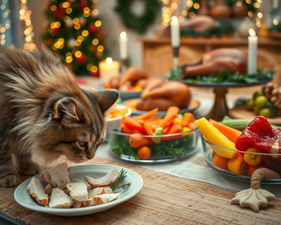 świąteczne jedzenie dla kota