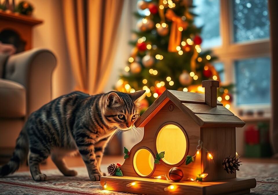Jak przygotować świąteczny karmnik dla kota?