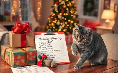 Blog o kotach 21 Świąteczna lista zakupów, gdy kot jest członkiem rodziny
