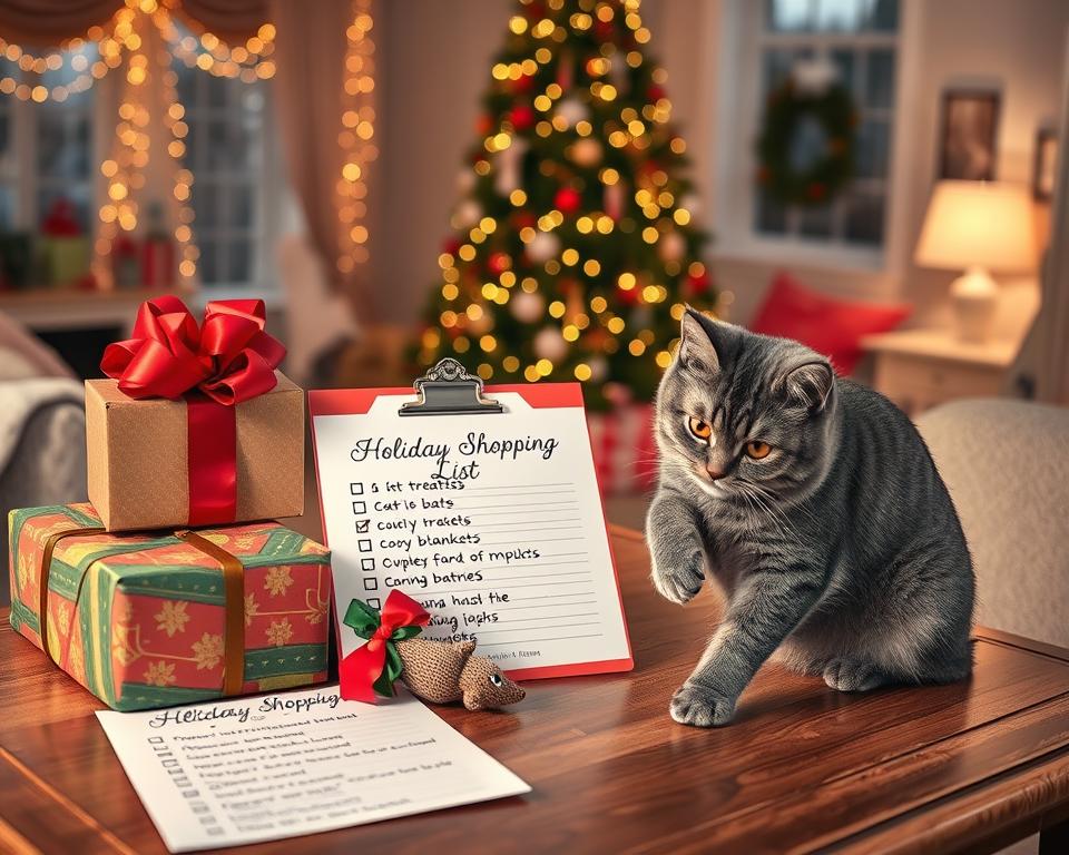 świąteczne zakupy dla kota