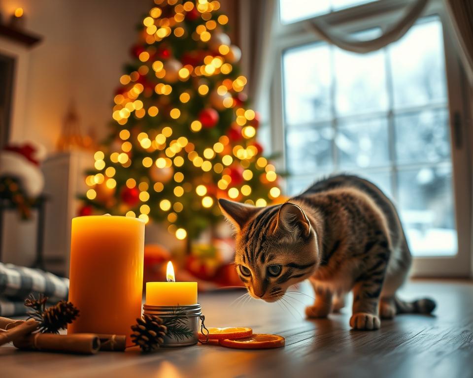 świąteczne zapachy a kot