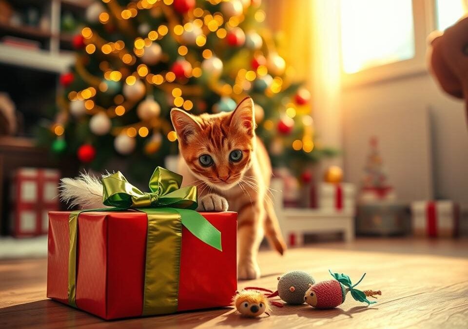 Co podarować kotu na Boże Narodzenie? – 10 pełnych miłości prezentów