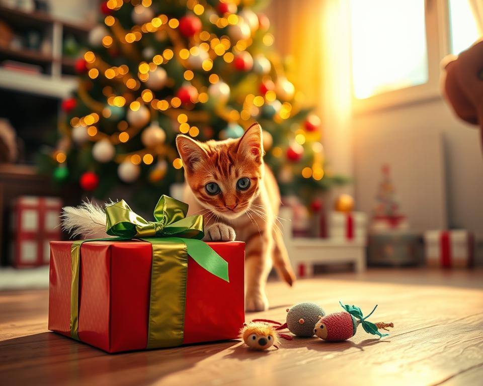 świąteczny prezent dla kota na Boże Narodzenie