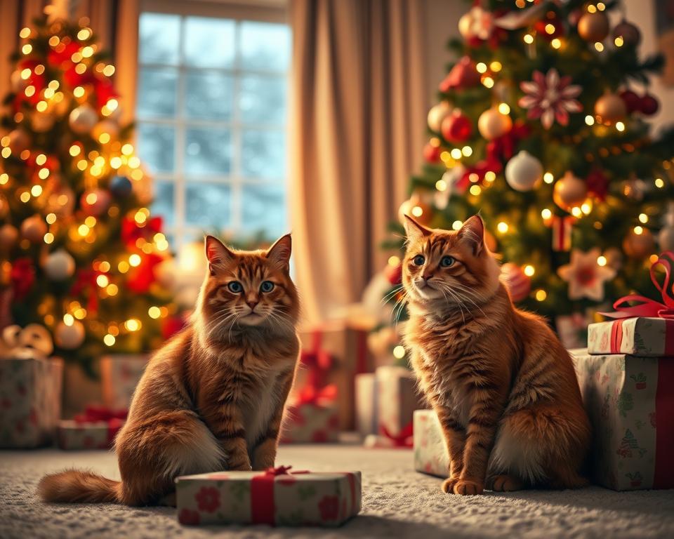 świąteczny stres u kota