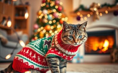 Blog o kotach 20 Świąteczne sweterki dla kotów – czy naprawdę są potrzebne?