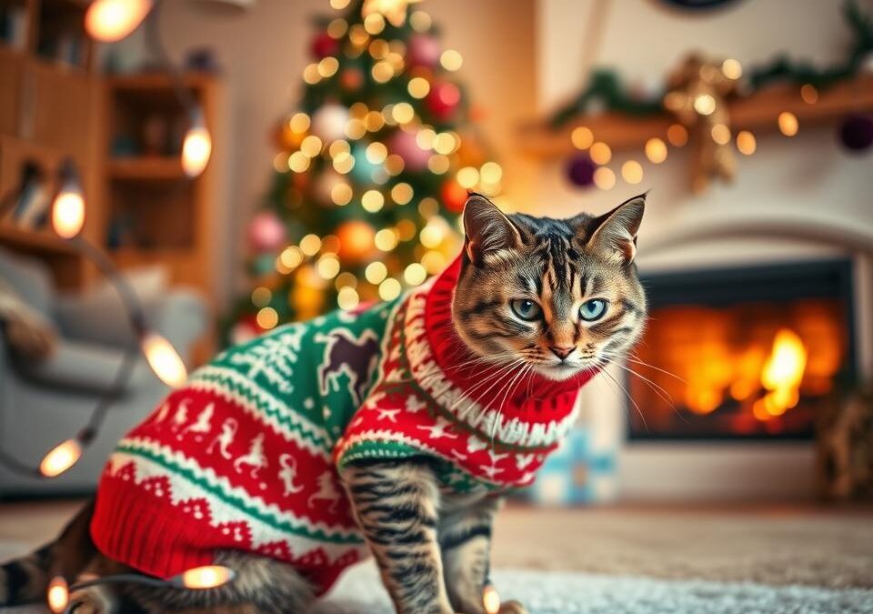 Świąteczne sweterki dla kotów – czy naprawdę są potrzebne?