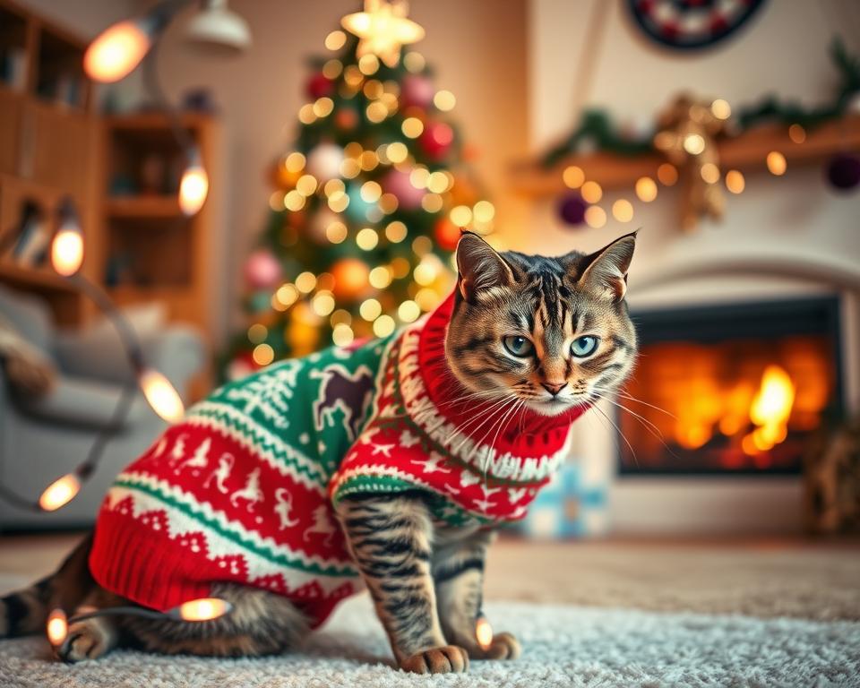 świąteczny sweter dla kota