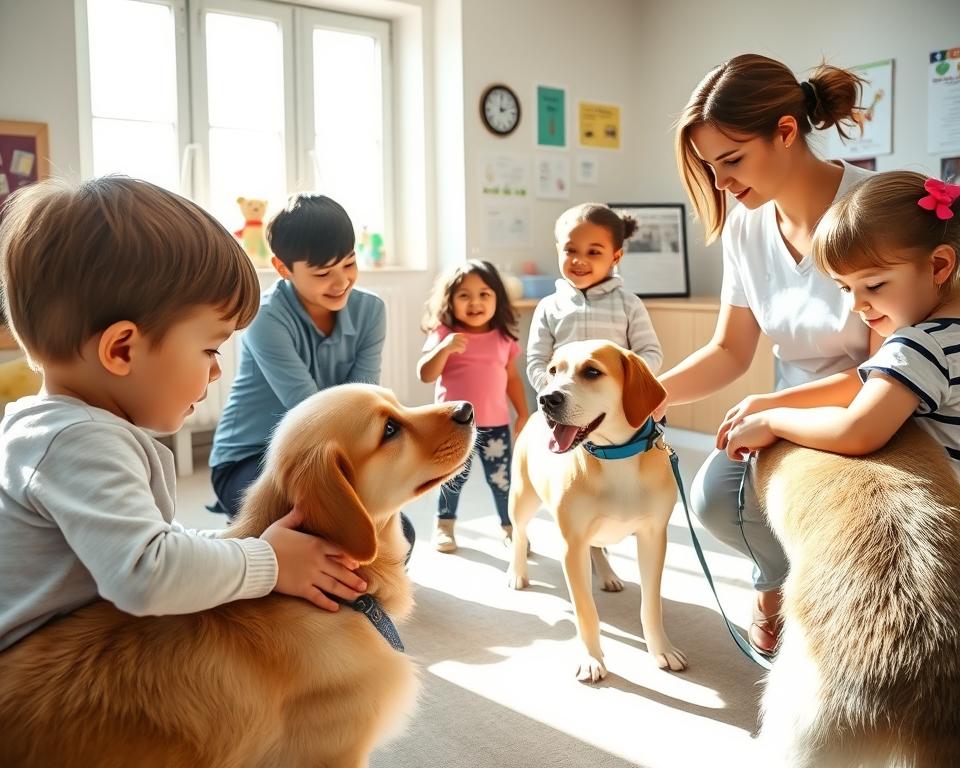 terapia autyzmu z udziałem psów