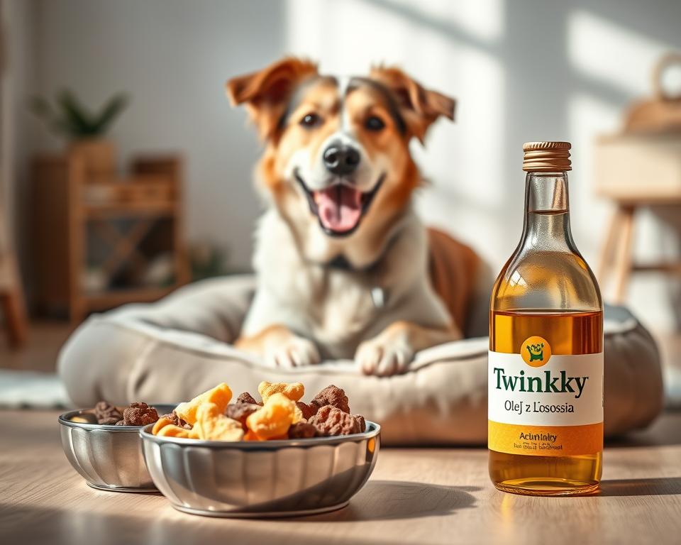 twinky na stawy vs olej z łososia dla starszego psa