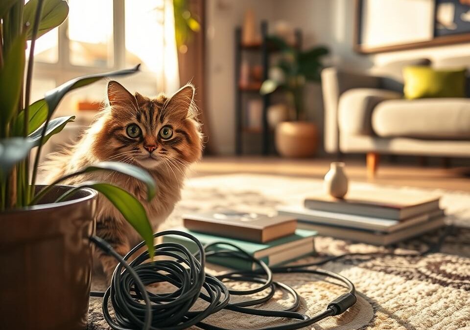 Ukrywanie kabli elektrycznych przed kotem – Wszystko, co musisz o tym wiedzieć!