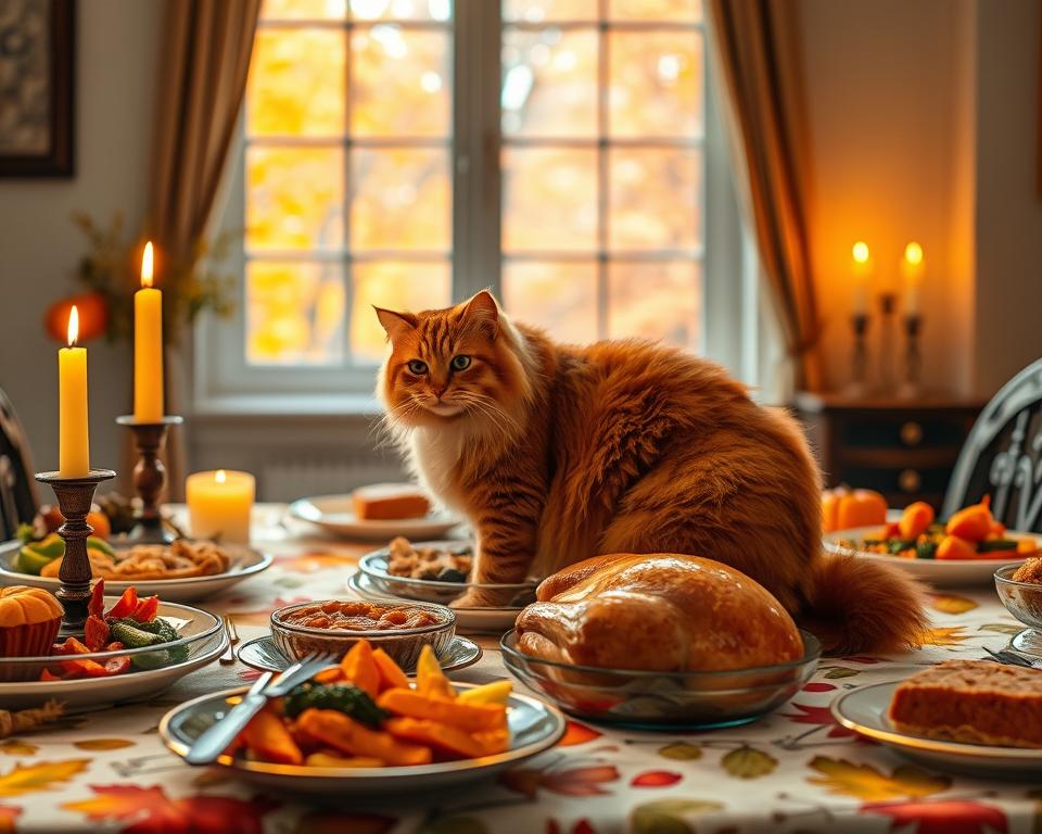 wdzięczność w Dniu Dziękczynienia a kot