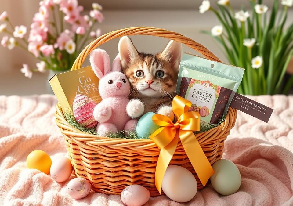 Wielkanocny zestaw prezentowy dla kota – co do niego włożyć?