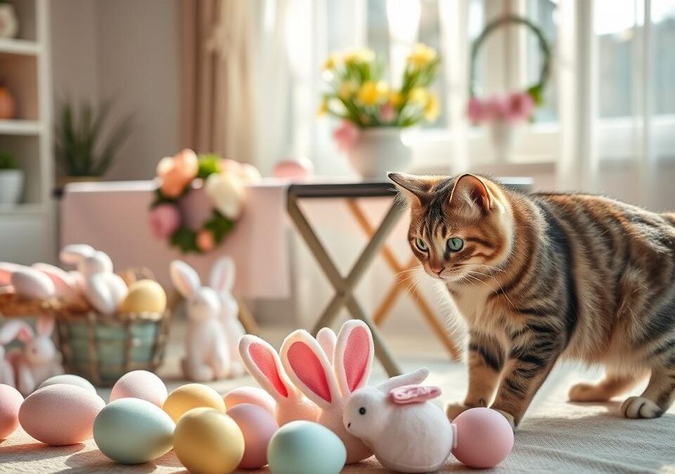 Wielkanocne dekoracje bezpieczne dla kotów – jak to zrobić