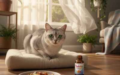 Efekty kuracji witaminowej Twinky u starszego kota