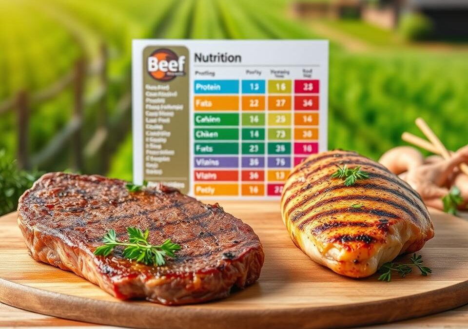 Wołowina czy pierś z kurczaka? – porównanie wartości odżywczych