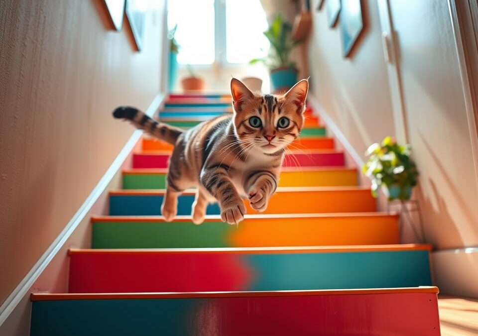Wpływ chodzenia po schodach na kota – Wszystko, co musisz o tym wiedzieć!