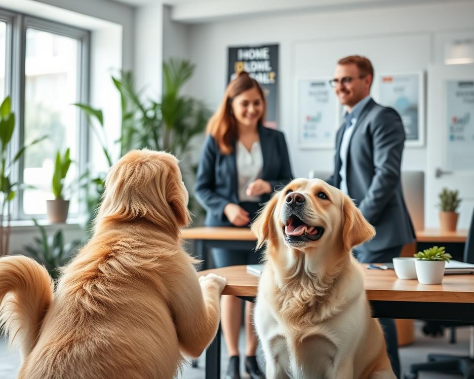 wsparcie dobrostanu pracowników przez psa