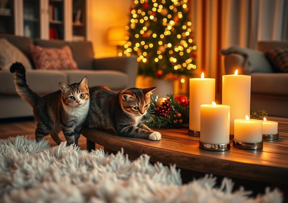 Koty i świece – lista świątecznych zagrożeń