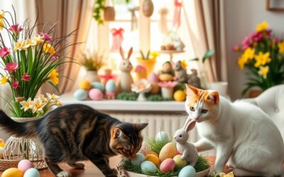Blog o kotach 23 Wielkanocne ozdoby i koty – czego nigdy nie używać