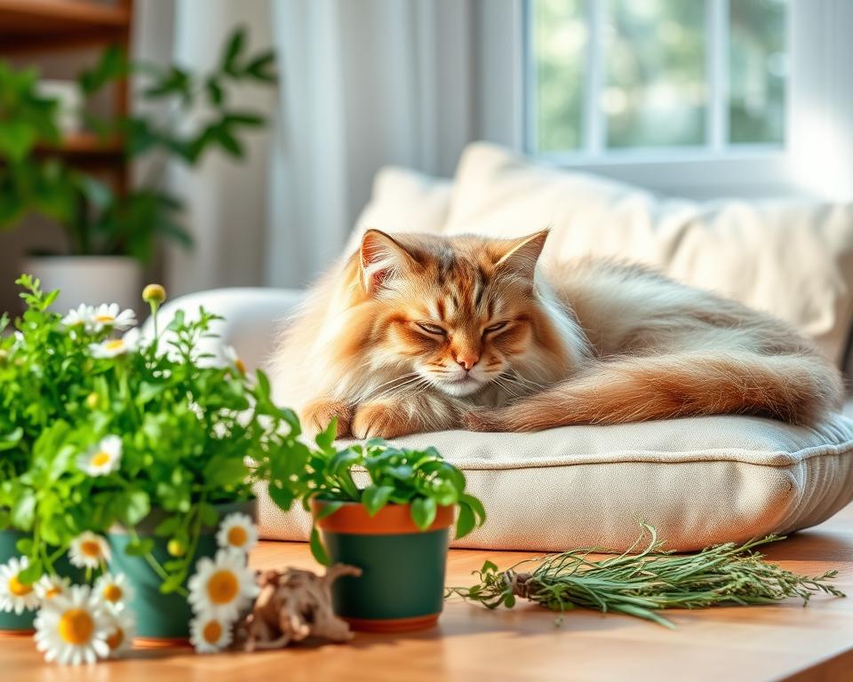 zioła o działaniu uspokajającym dla kota