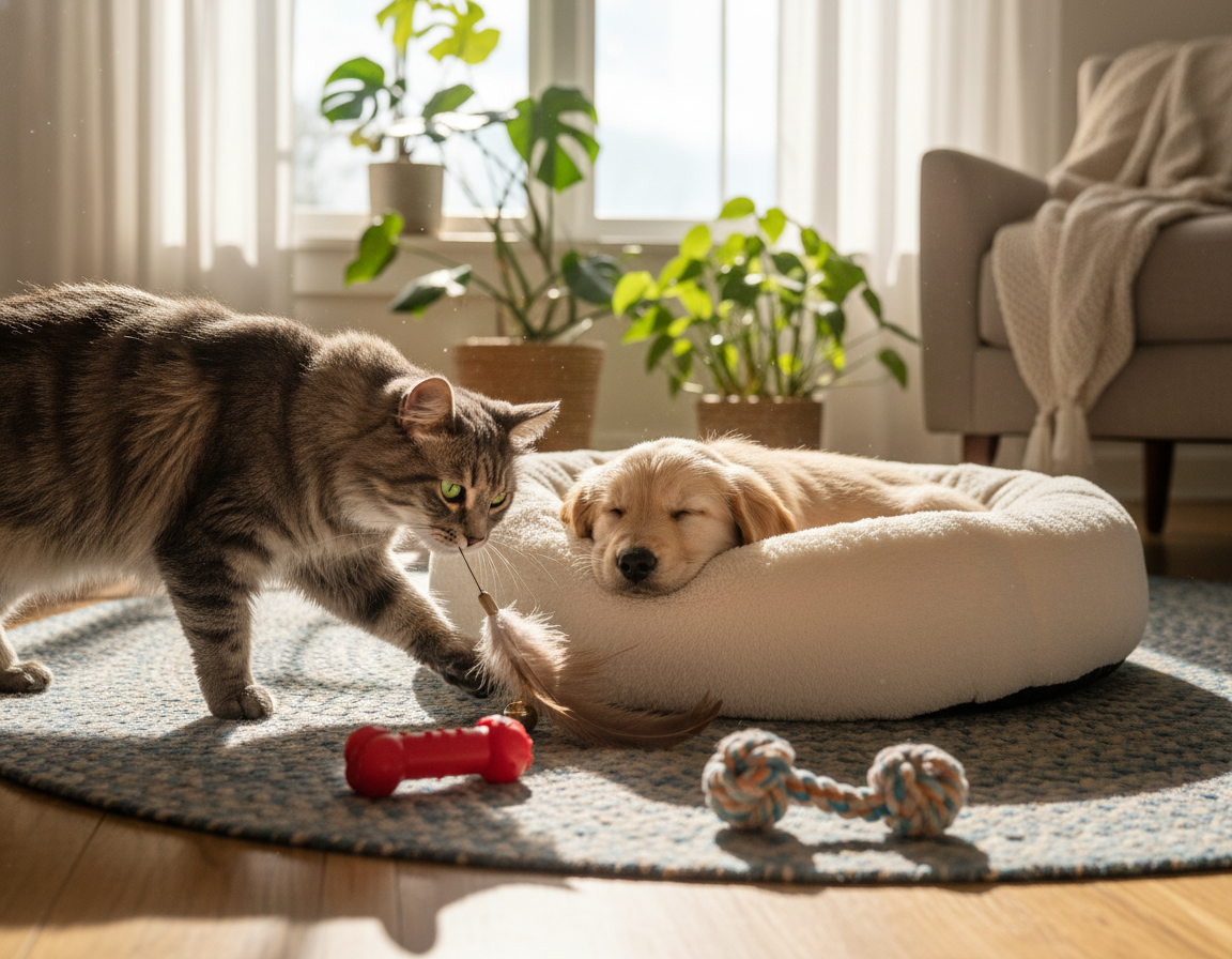 adaptacja kota do nowego zwierzęcia domowego