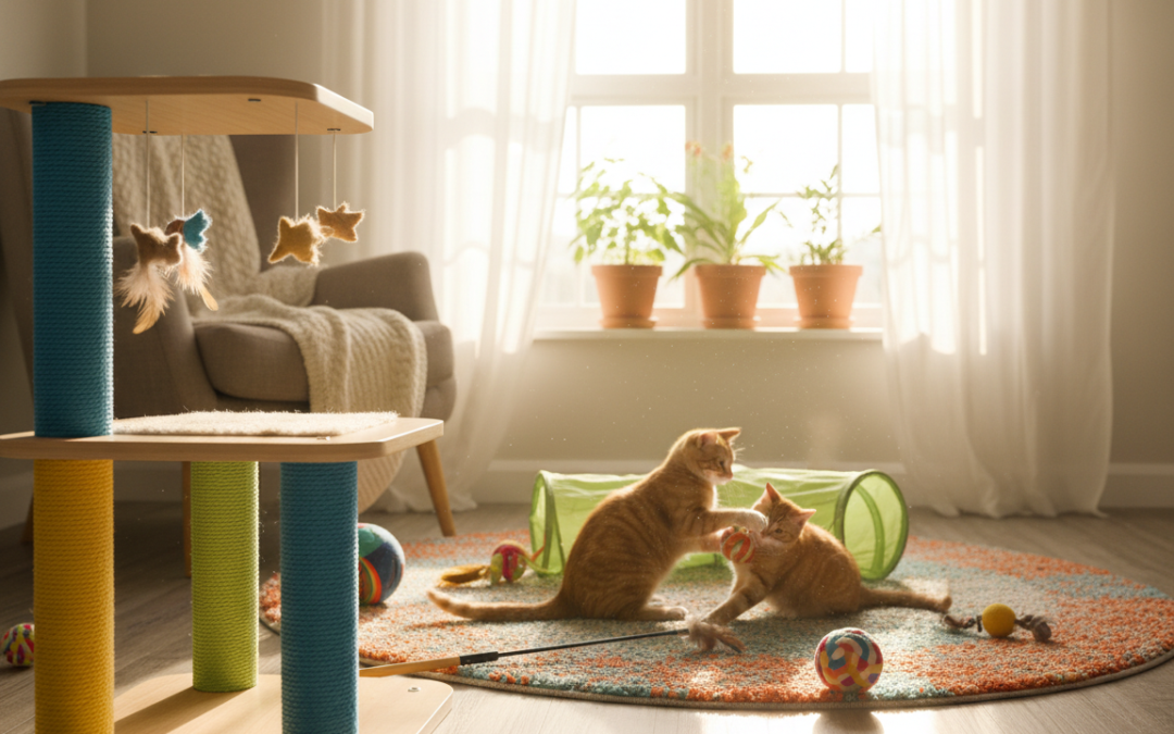 Aranżacja miejsca zabawy dla kota – Wszystko, co musisz o tym wiedzieć!