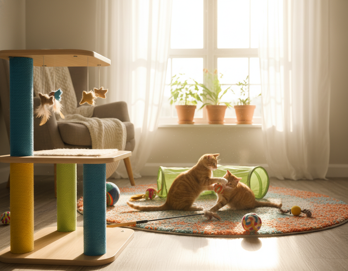 aranzacja-strefy-zabawy-dla-kota aranżacja strefy zabawy dla kota