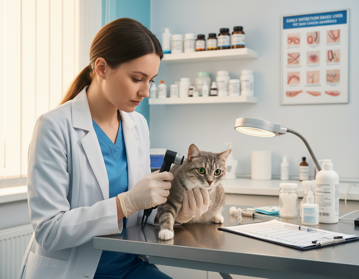 badania przesiewowe raka skóry u kota