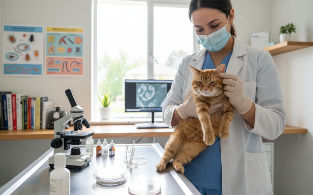 Badania przesiewowe w kierunku pasożytów u kota – Wszystko, co musisz o tym wiedzieć!