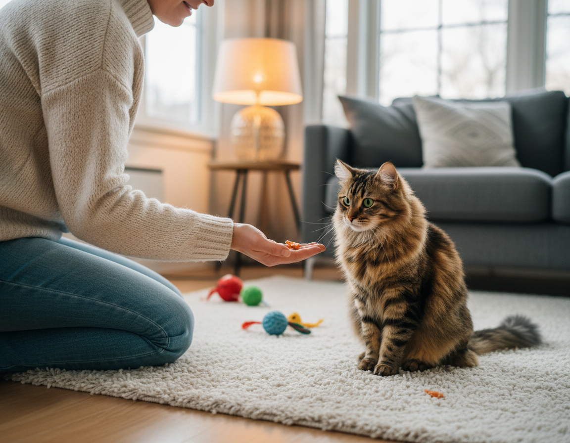 budowanie zaufania u kota