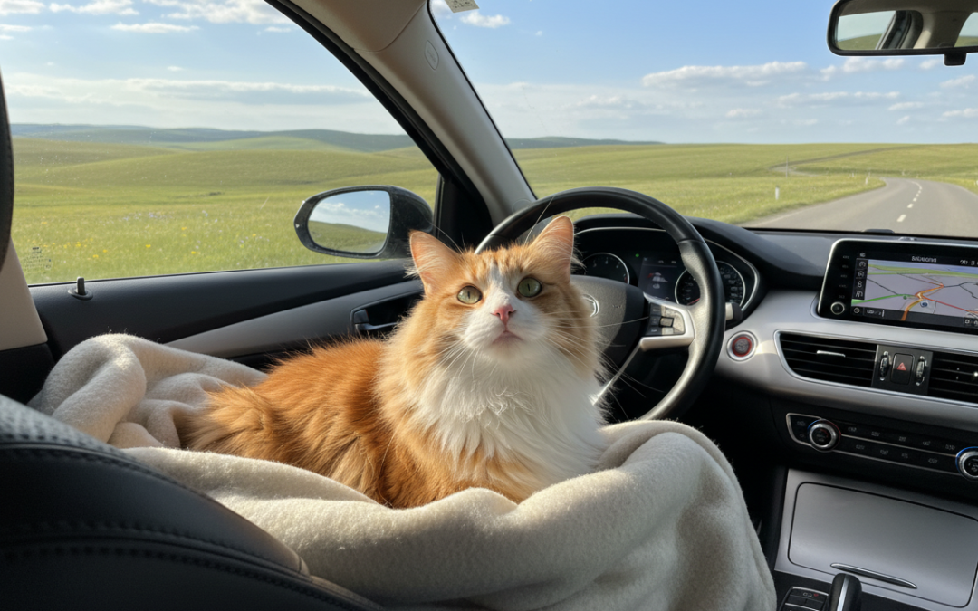 Długa podróż samochodem z kotem – Wszystko, co musisz o tym wiedzieć!