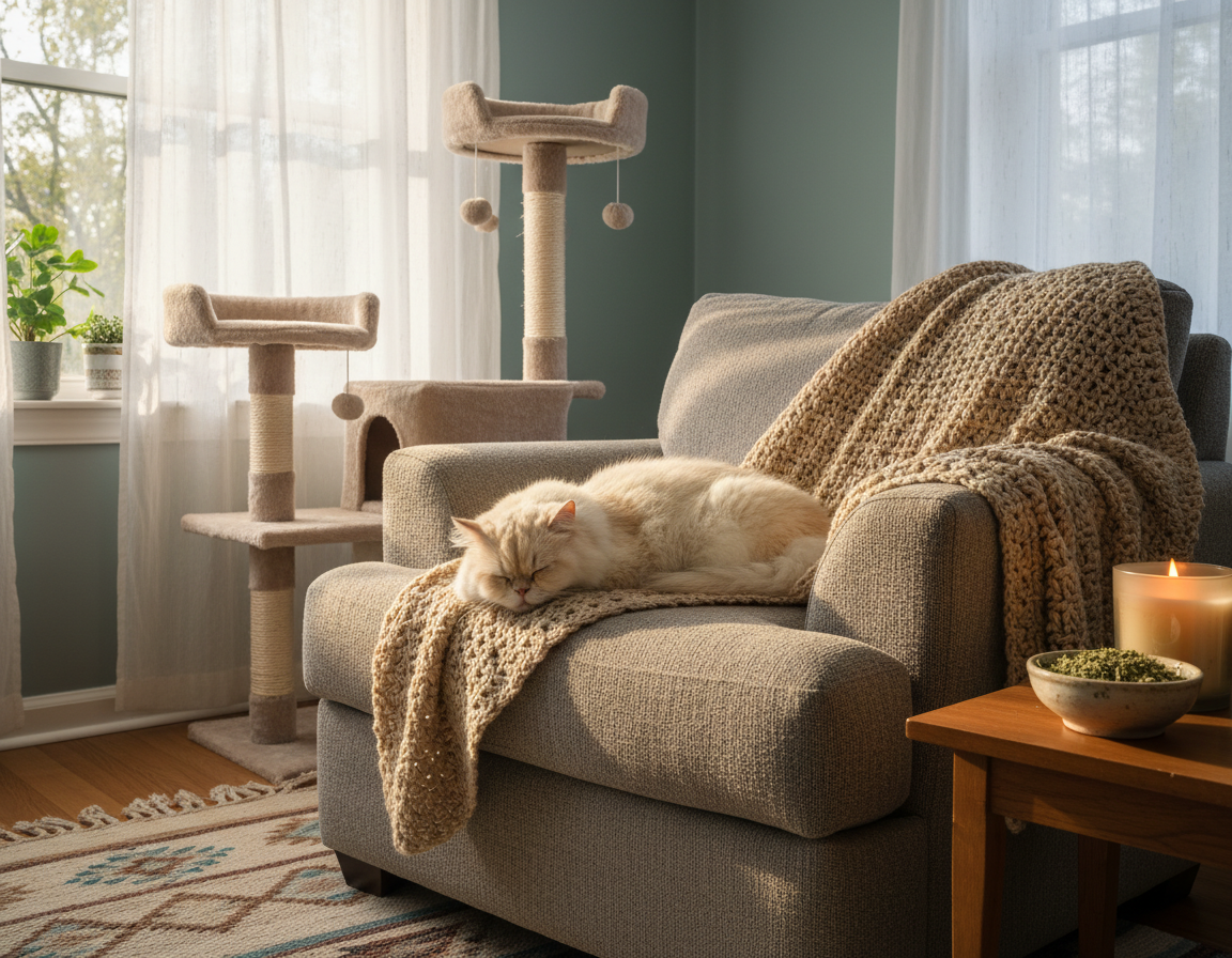 domowe-metody-uspokajajace-dla-kota domowe metody uspokajające dla kota