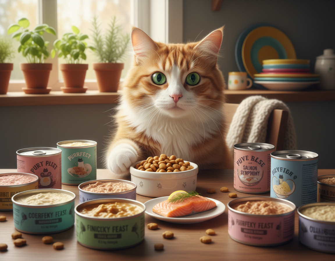 karmienie wybrednego kota