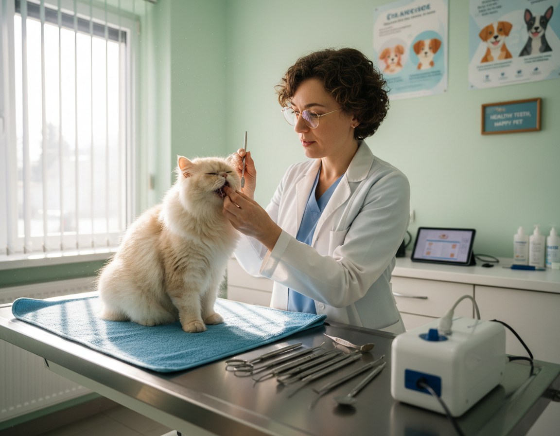 kontrola stomatologiczna kota