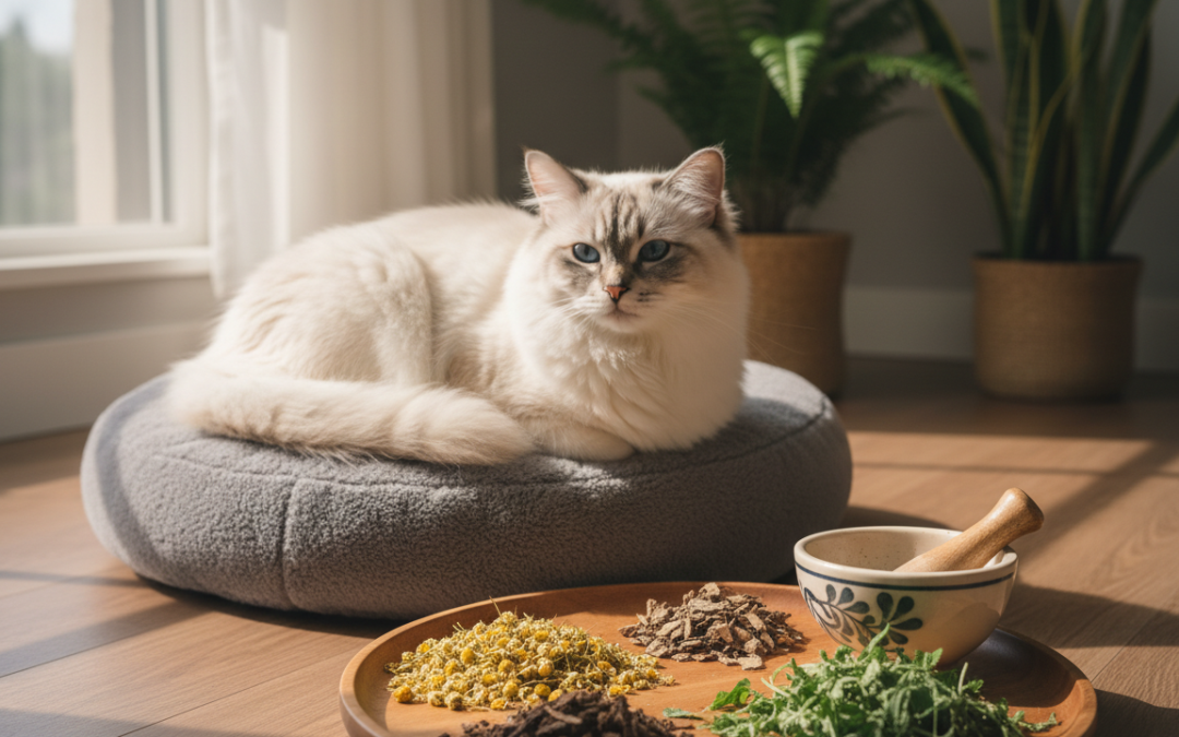 Łagodzenie bólu u kota ziołami – Wszystko, co musisz wiedzieć!