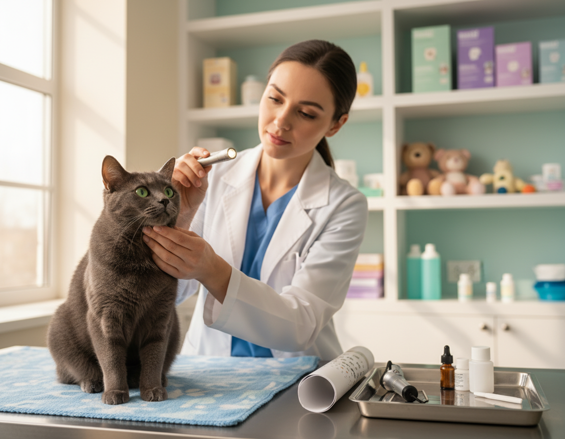 leczenie problemów ze wzrokiem u kota