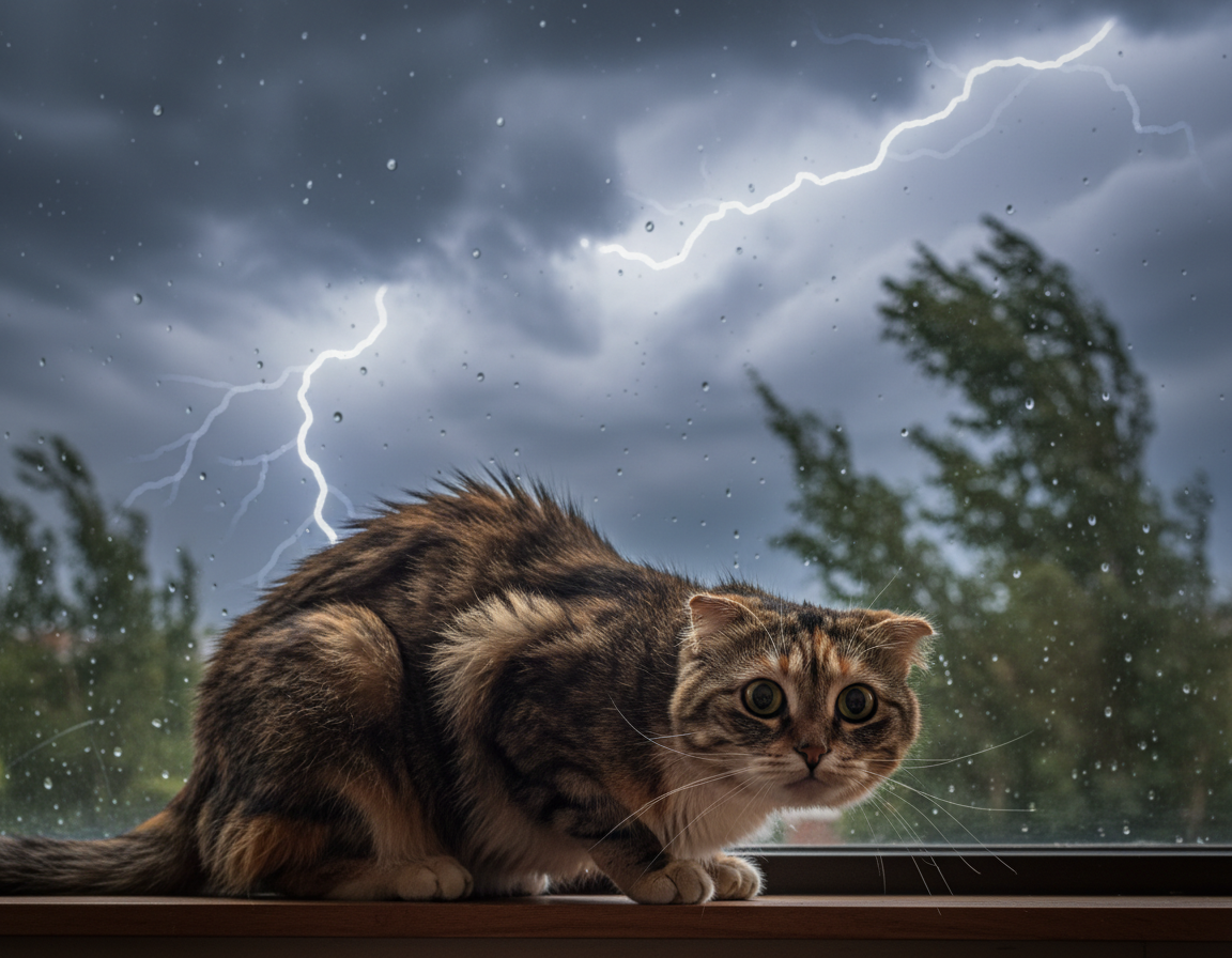 lek-kota-przed-burza lęk kota przed burzą