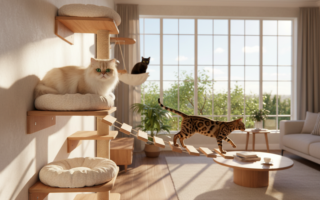 Ścienne systemy wspinaczkowe dla kotów – Wszystko, co musisz o tym wiedzieć!