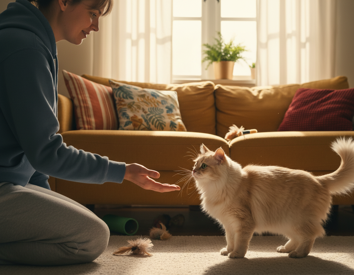 nawiązywanie relacji kota z ludźmi