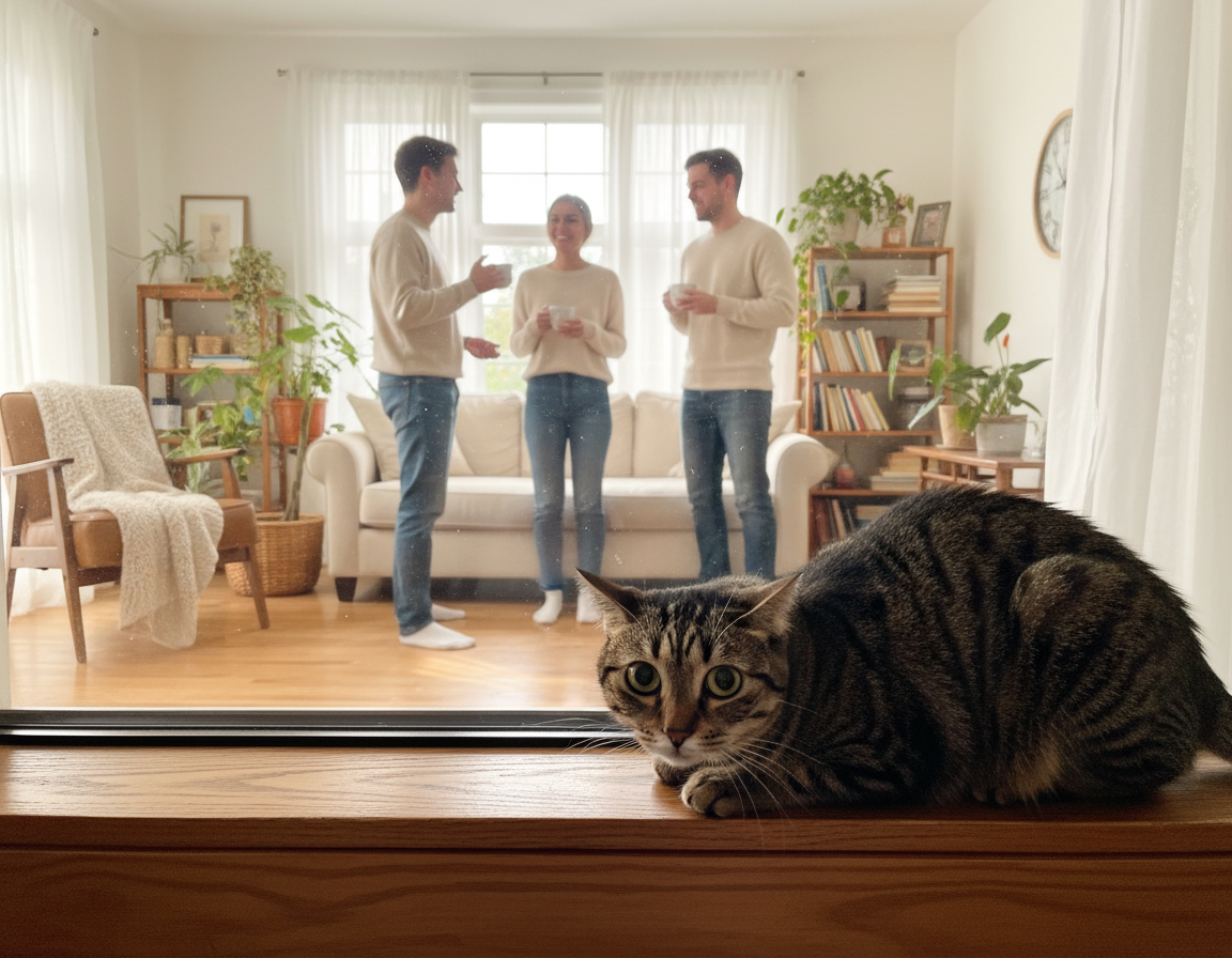 nieufnosc-kota-wobec-obcych nieufność kota wobec obcych