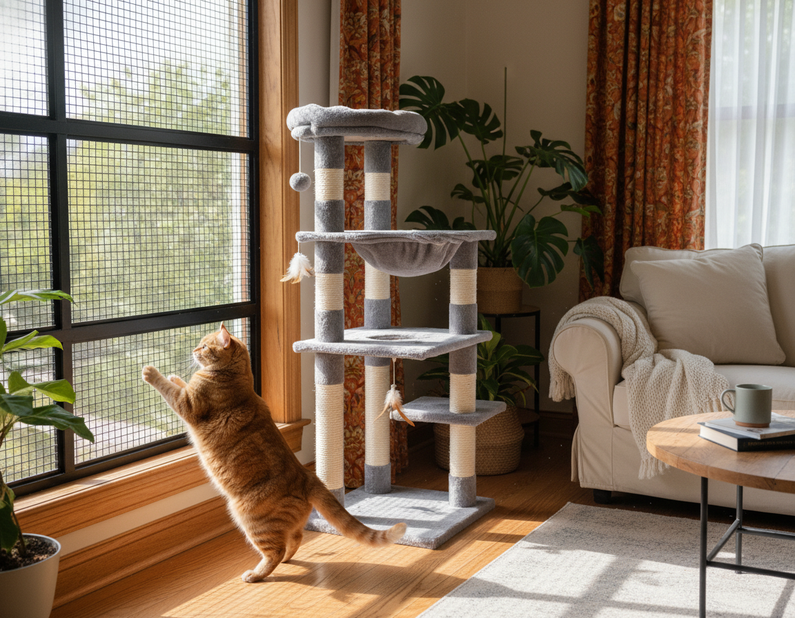 ochrona przed ucieczką kota z domu