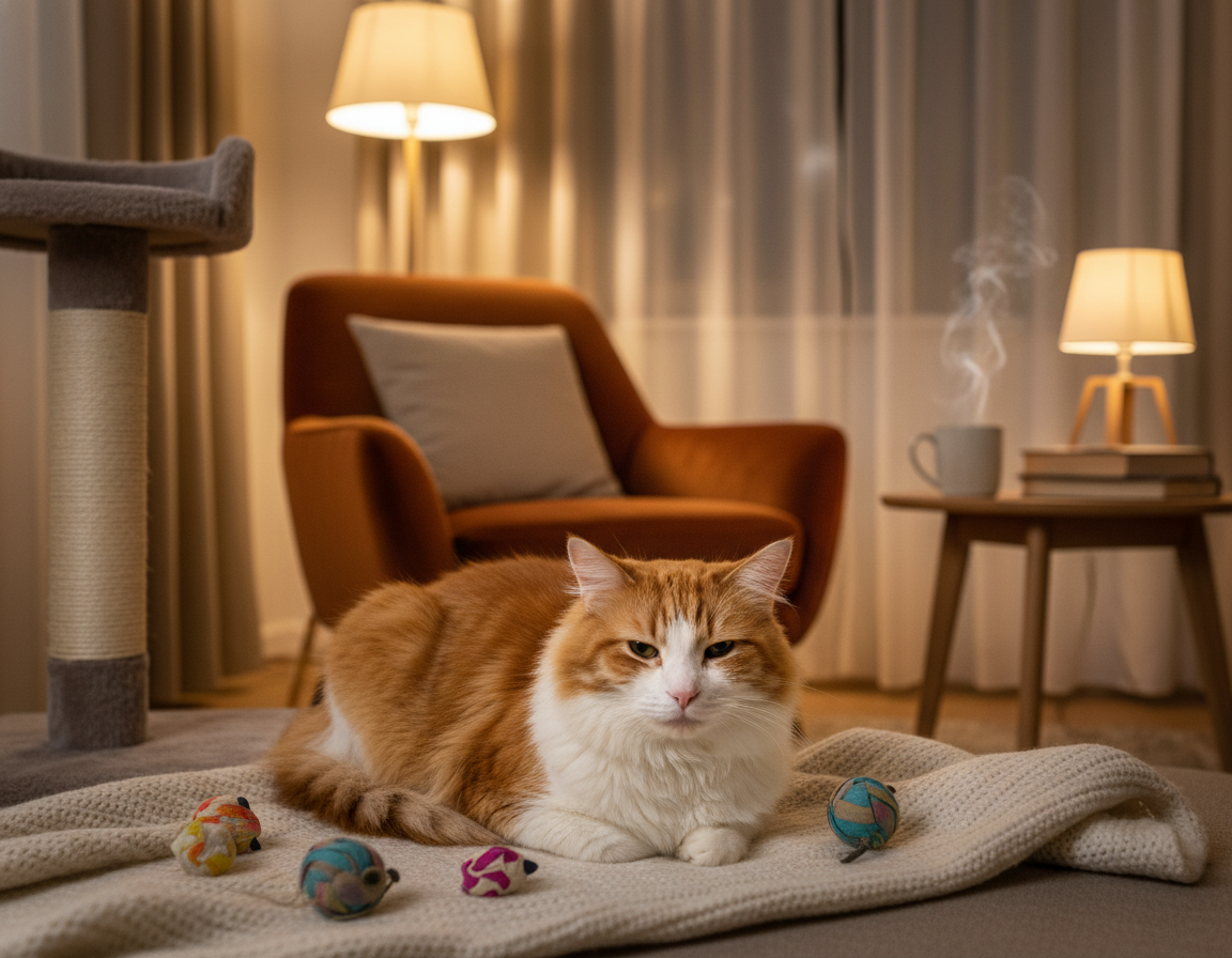 ograniczanie nocnej aktywności kota