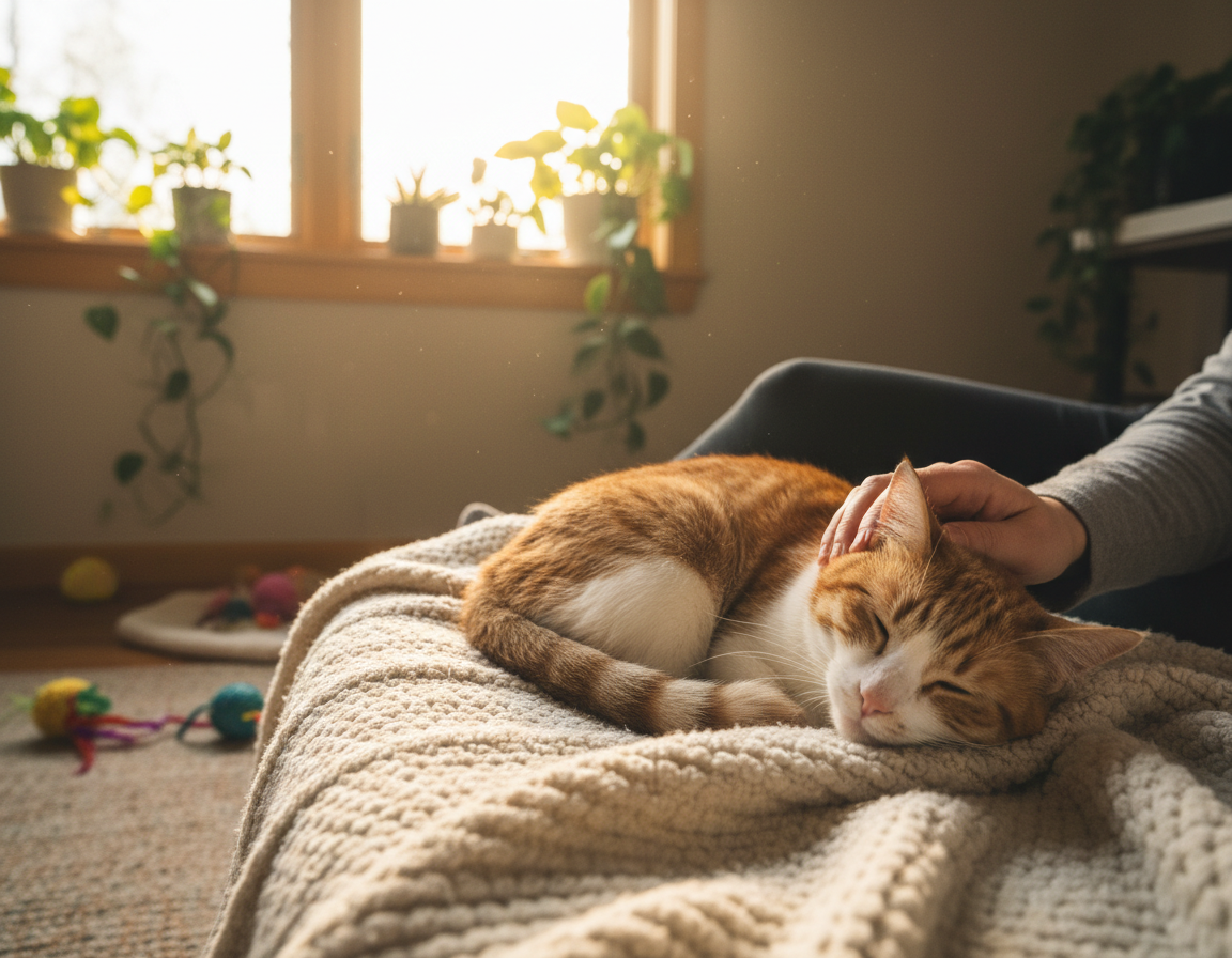 oznaki przywiązania u kota