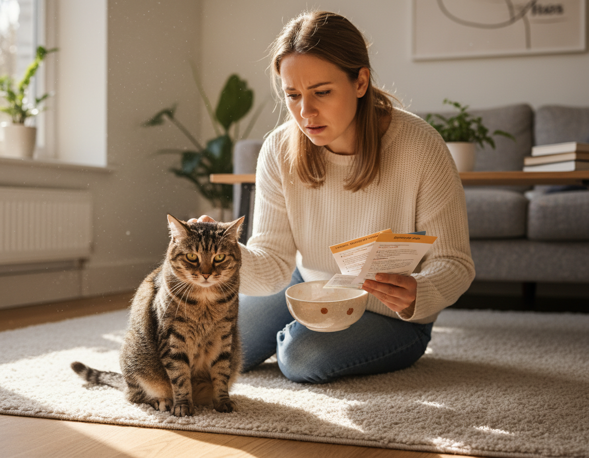 problemy trawienne kota związane z dietą