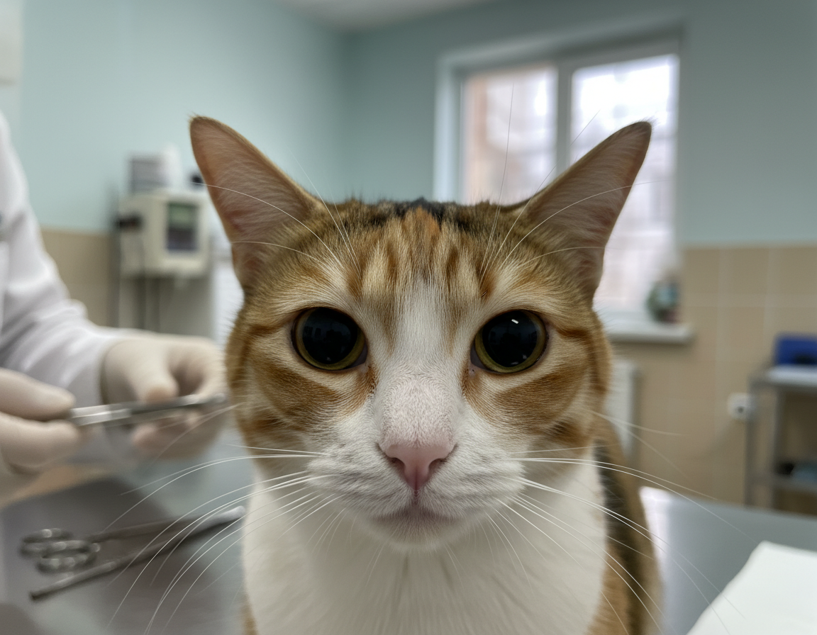 problemy ze wzrokiem u kota