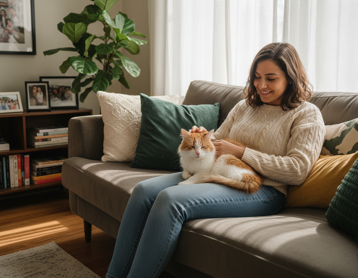 przywiązanie kota do opiekuna